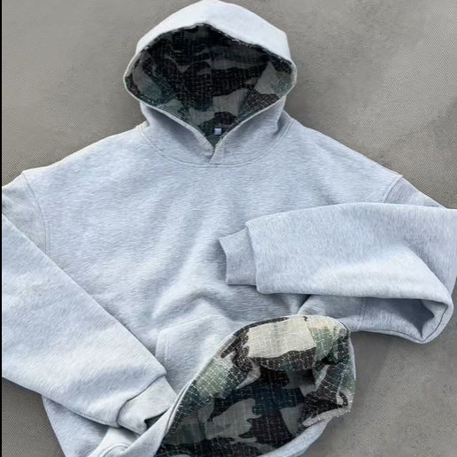 Damen Kapuzenpullover mit einzigartigem Camouflage-Innenfutter Drune