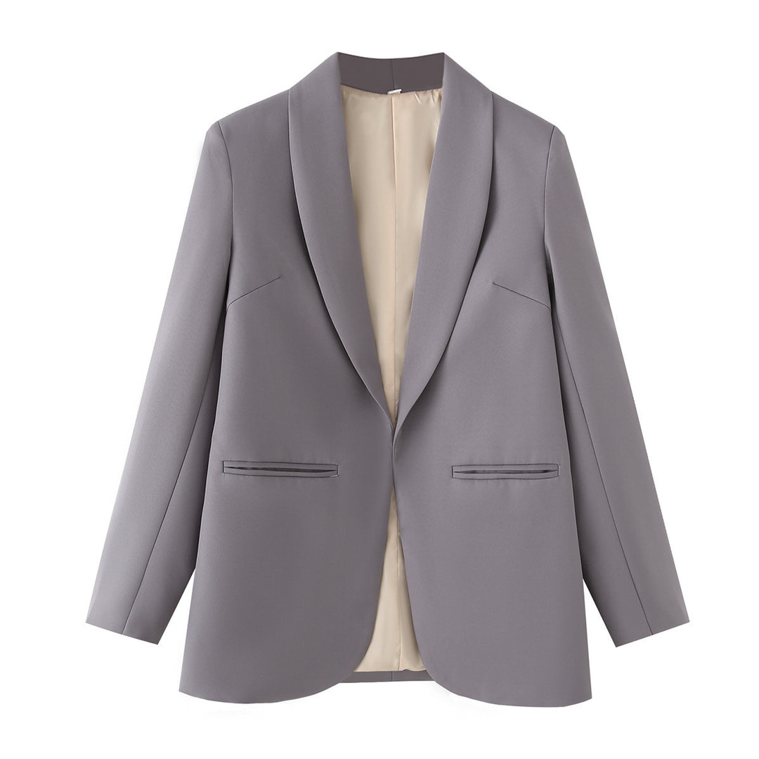 Damen eleganter Blazer mit modernem Schnitt und praktischen Taschen Drune