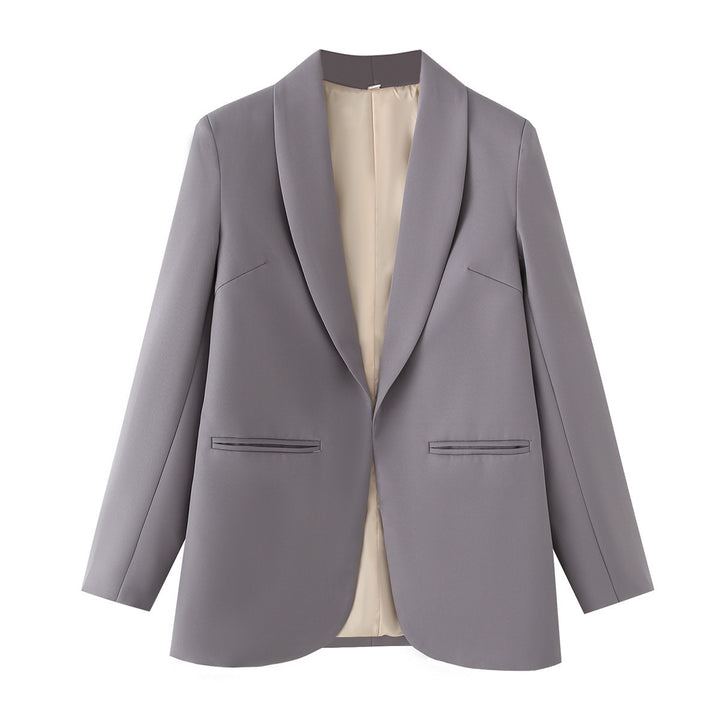 Damen eleganter Blazer mit modernem Schnitt und praktischen Taschen Drune