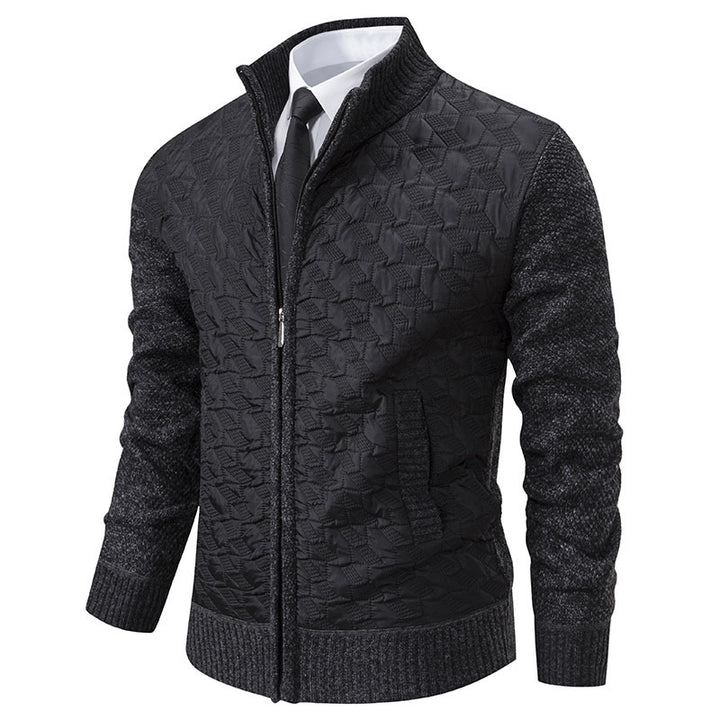 Herren Übergangsjacke mit hohen Kragen und gesteppter Innenseite Drune