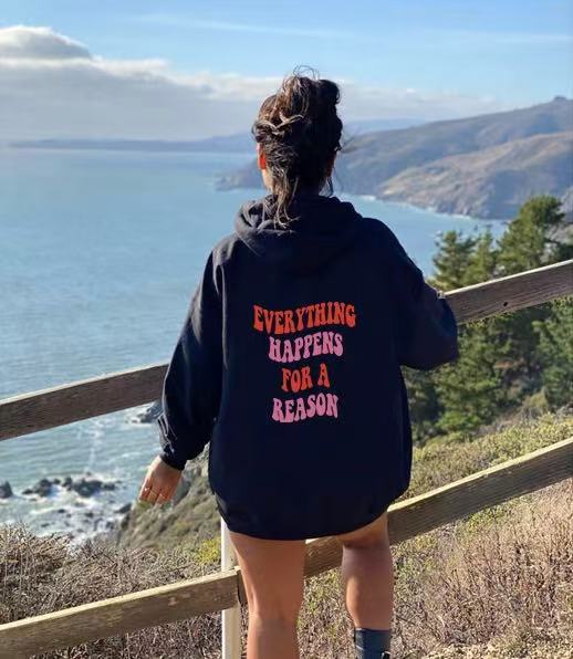 Damen Kapuzenpullover mit einzigartigem motivierendem Schriftzug und komfortablem Schnitt Drune