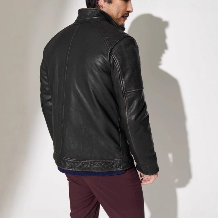 Herren Bikerjacke mit funktionalen Taschen und einzigartiger Steppung Drune