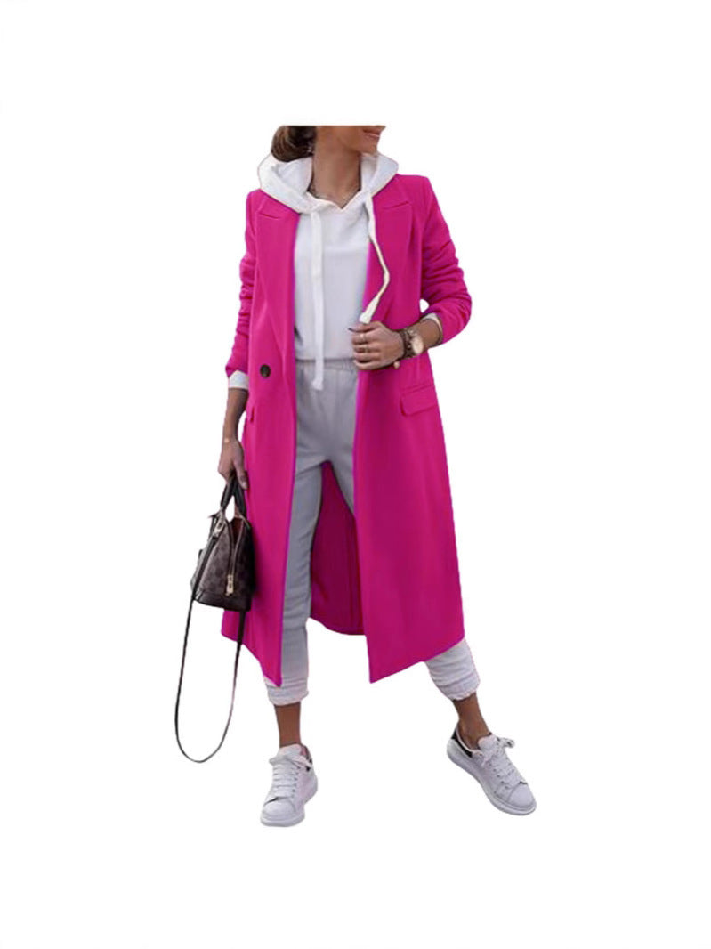 Damen Elegante Übergangsjacke mit schickem Revers und praktischen Taschen Drune