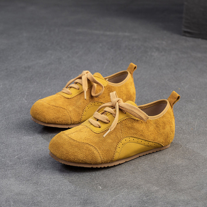 Damen modische Komfort-Sneaker aus Wildleder mit atmungsaktiver Konstruktion Drune