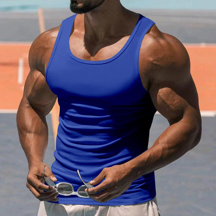 Herren atmungsaktives Sport-Tanktop mit körperbetontem Schnitt und feuchtigkeitsregulierendem Material Drune