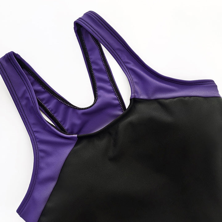 Damen Sportlicher Einteiler-Badeanzug mit attraktiven Farbdetails Drune