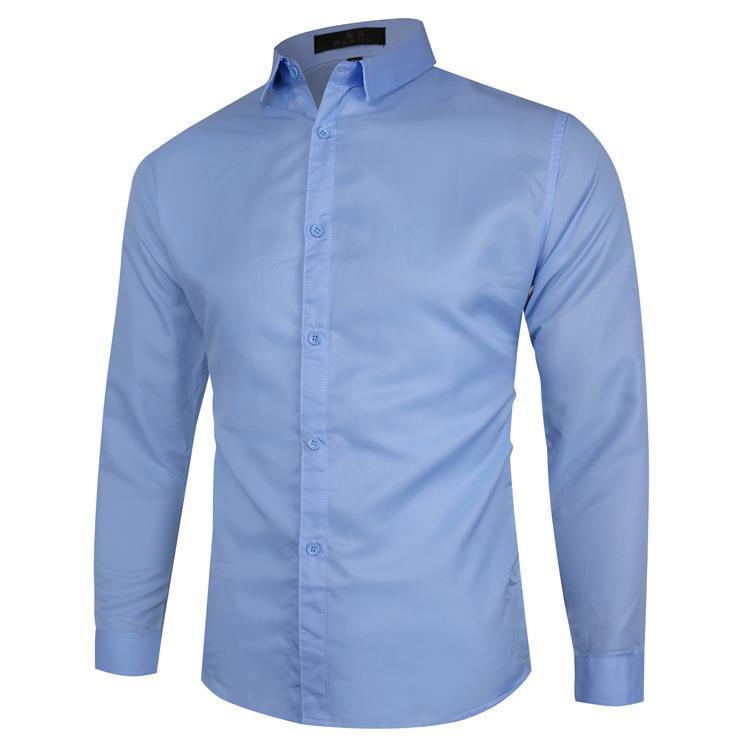 Herren nan Slim-Fit Businesshemd mit Kentkragen Stretchkomfort und bügelleichter Baumwollmischung Drune