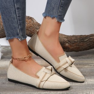 Damen Slip-On Mokassins mit elegantem Knoten-Detail Drune