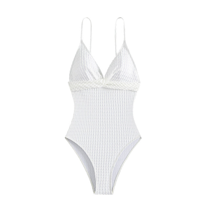 Damen Eleganter Schwimmanzug mit feiner Rippstruktur Drune