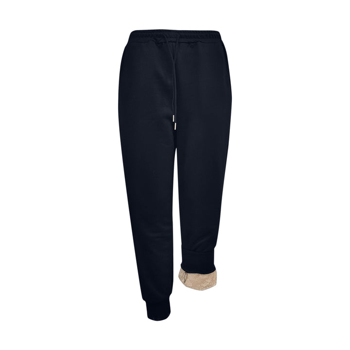 Damen Sportliche Jogginghose mit weichem Innenfutter und elastischem Bund Drune