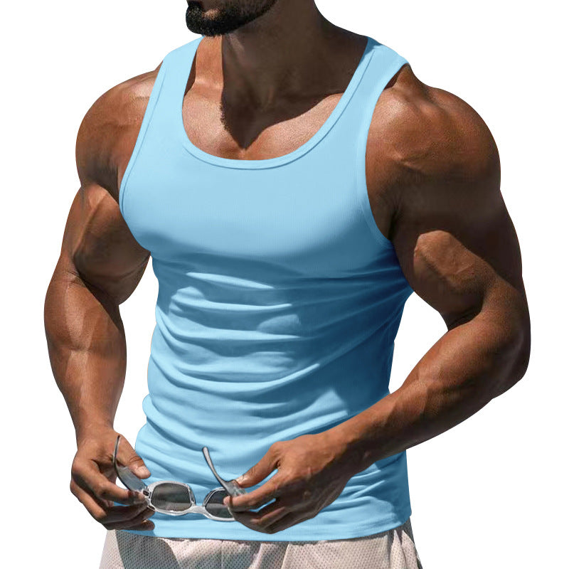 Herren atmungsaktives Sport-Tanktop mit körperbetontem Schnitt und feuchtigkeitsregulierendem Material Drune