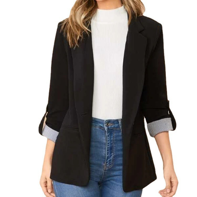 Damen Eleganter Blazer mit strukturiertem Design und praktischem Schnürdetail Drune