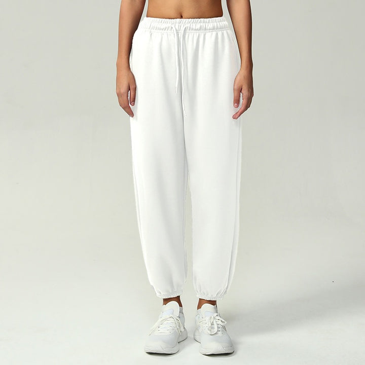 Damen nan atmungsaktive Performance-Joggerhose mit hohem Komfortbund, verstellbarem Kordelzug und elastischen Schlauchbündchen Drune