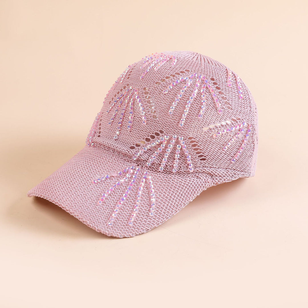 Damen Sportliche Trucker-Cap mit funkelnden Pailletten und atmungsaktiver Netzstruktur Drune