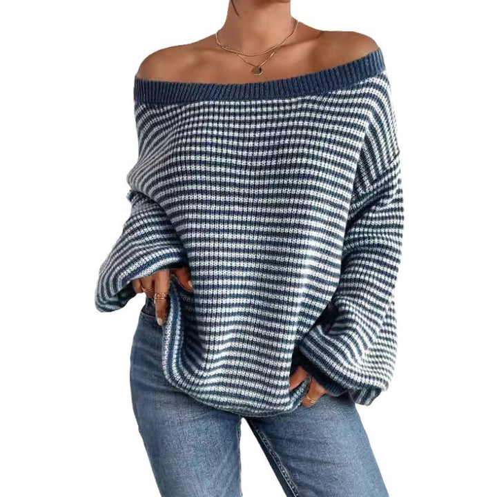 Damen oversize gestrickter Pullover Drune