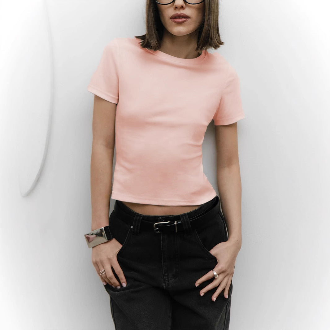 Damen Basic T-Shirt Drune