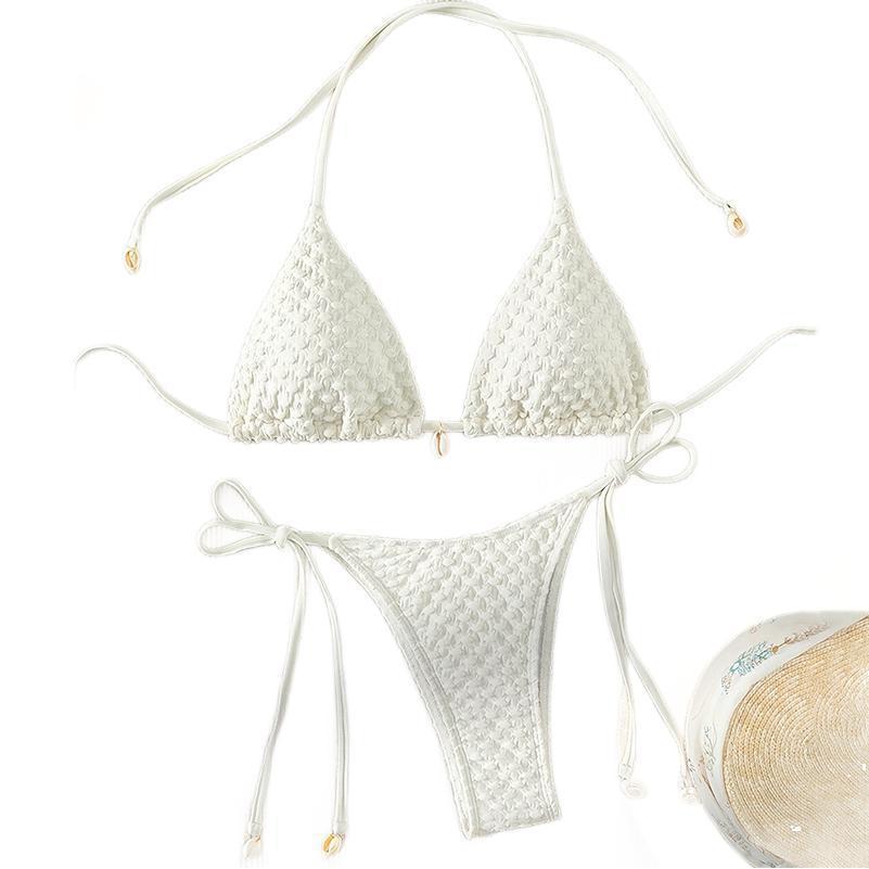 Damen Bikiniset mit charmantem Strukturdesign Drune