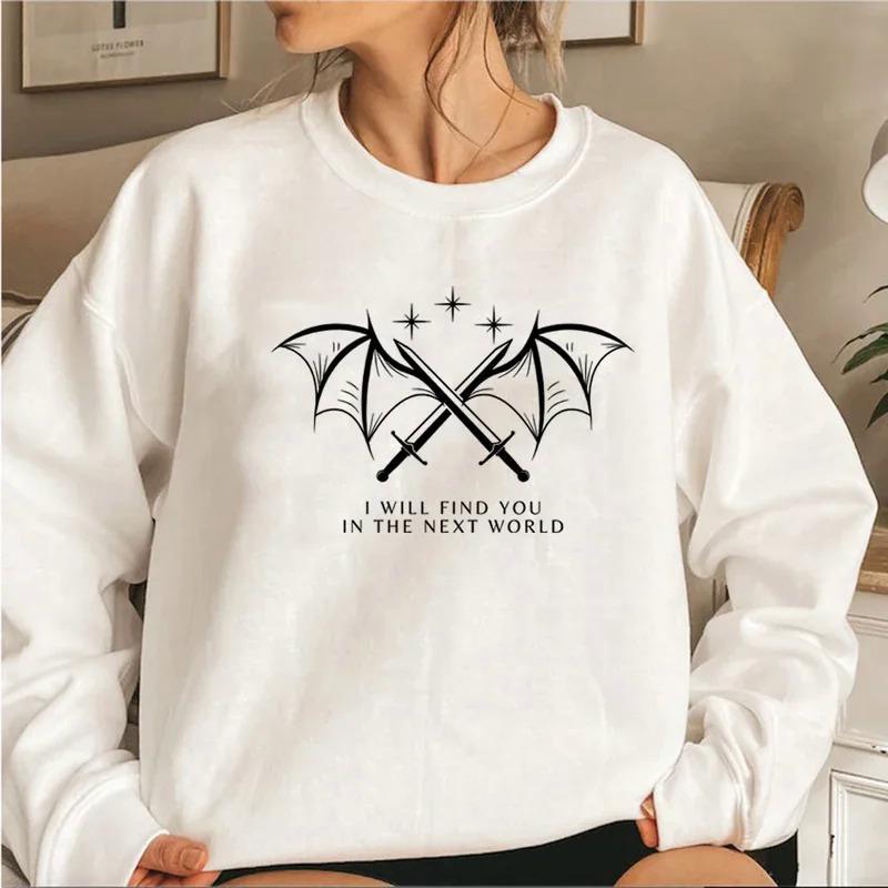 Damen Sweatshirt mit künstlerischem Grafikdesign und inspirierendem Schriftzug Drune