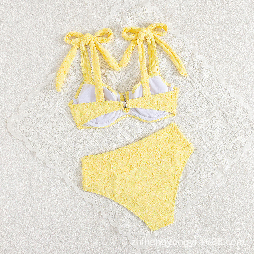 Damen Hochgeschnittener Bikini mit verspieltem Bindungssystem Drune