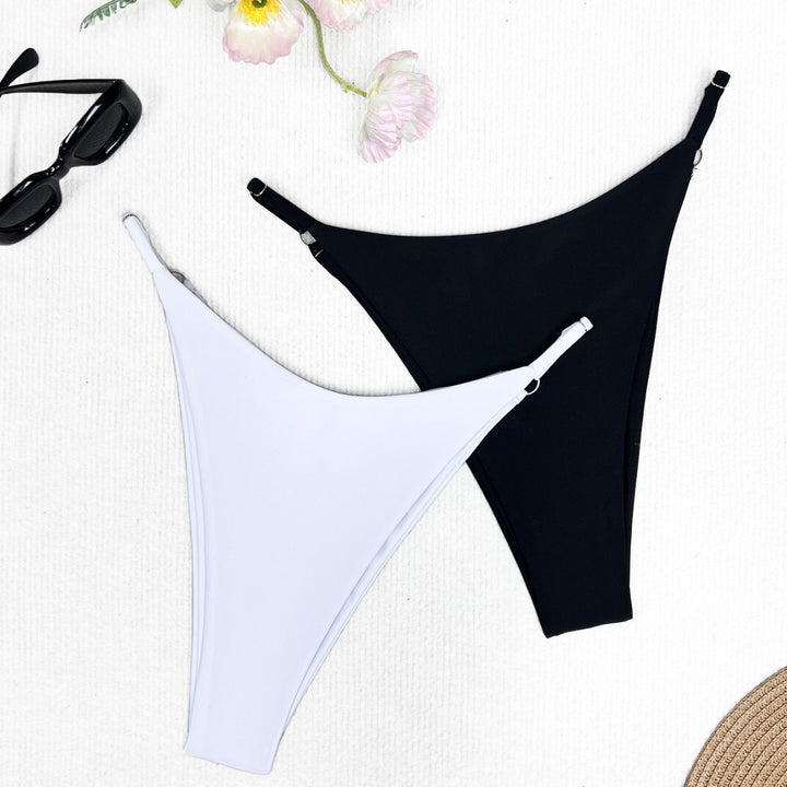 Damen Bikini-Höschen mit raffinierten Raffungselementen und hohem Beinausschnitt Drune