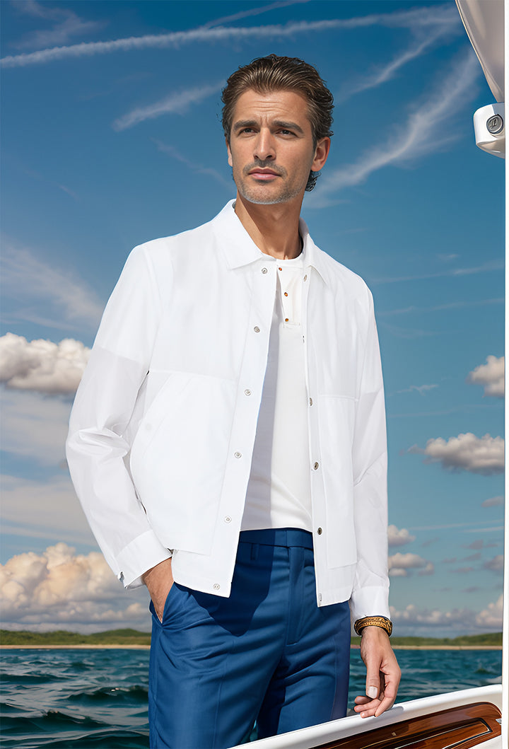 Herren lässige Freizeitjacke mit atmungsaktivem Material Drune