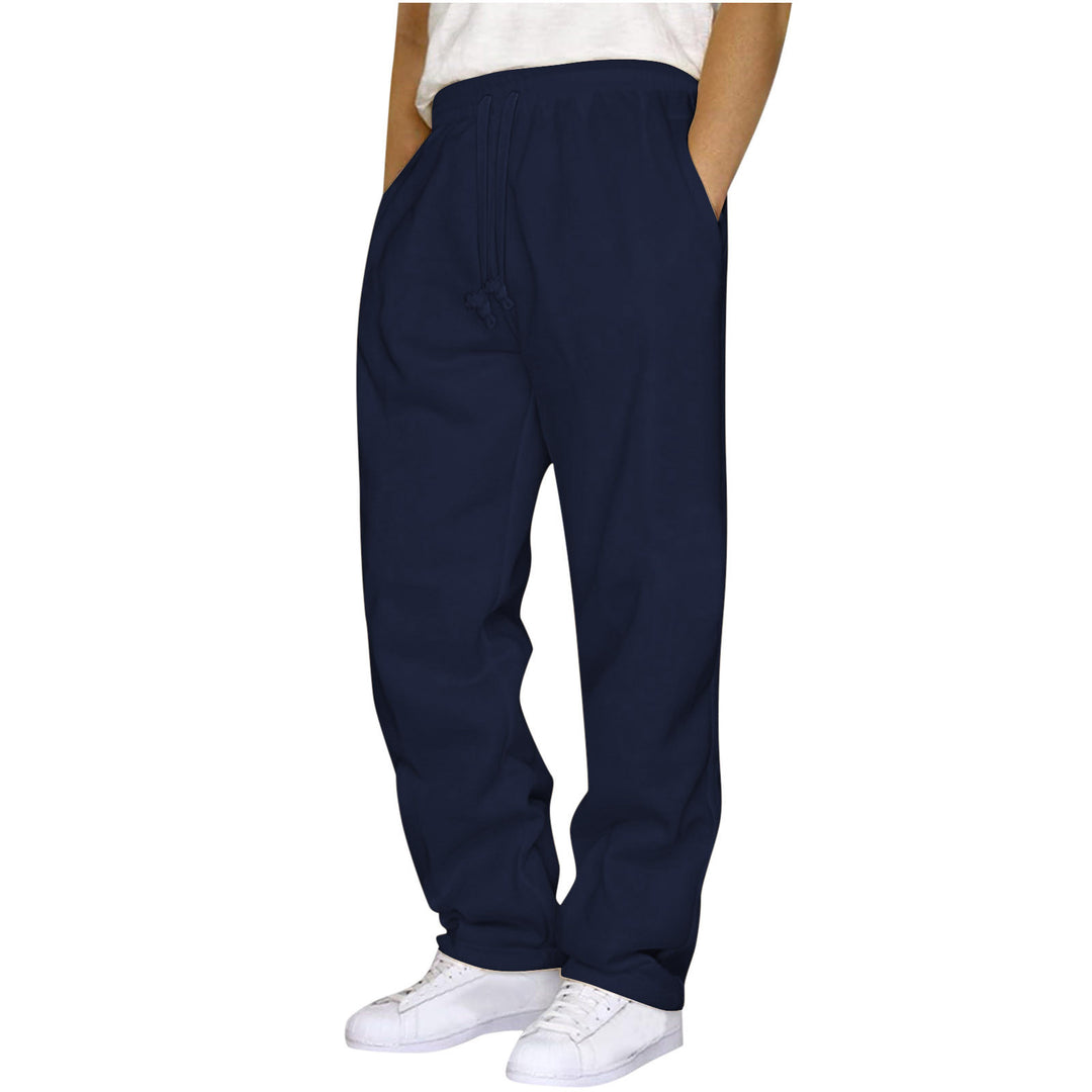 Damen nan ungekürzte Relax-Freizeithose mit hohem Komfortbund, innenliegendem Kordelzug und seitlichen Eingrifftaschen Drune