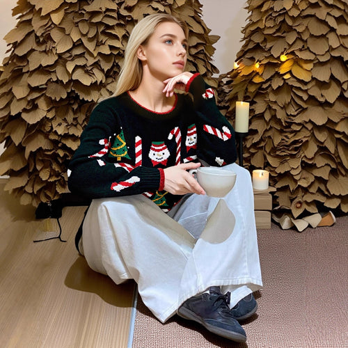 Damen Weihnachtspullover Drune