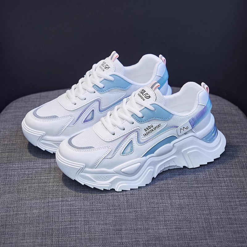 Damen Chunky Sneakers mit glänzenden Akzenten und auffälligem Design Drune