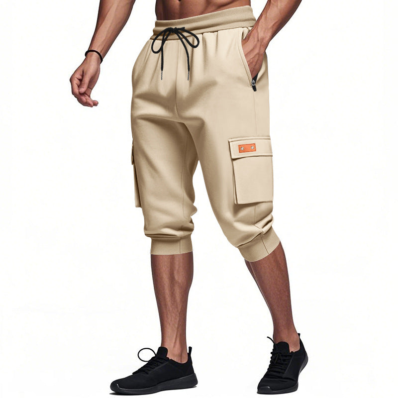 Herren modische Cargo-Shorts mit praktischen Seitentaschen und elastischem Bund Drune