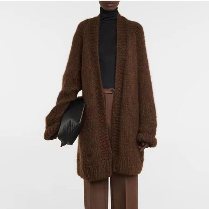 Damen Kuscheliger Oversize-Strickcardigan Drune