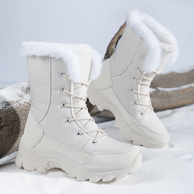 Damen Winterstiefel mit isolierendem Innenfutter und rutschfester Profilsohle Drune