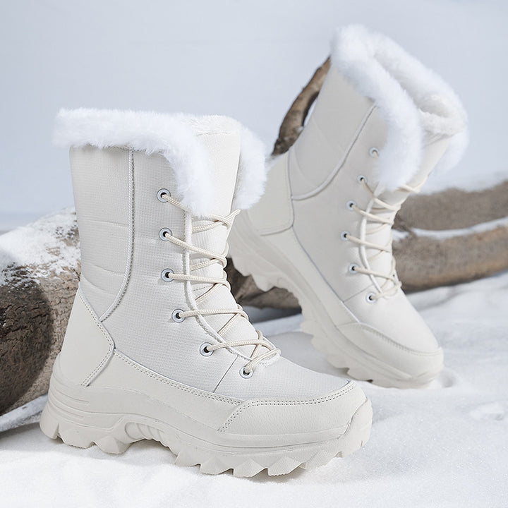 Damen Winterstiefel mit isolierendem Innenfutter und rutschfester Profilsohle Drune