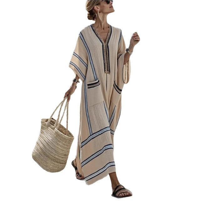 Damen lässiges Strandkleid Drune