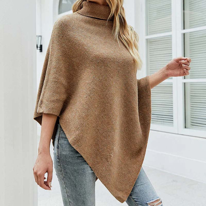 Drune | Poncho mit Knopfdetails Akryl Elegant und Warm