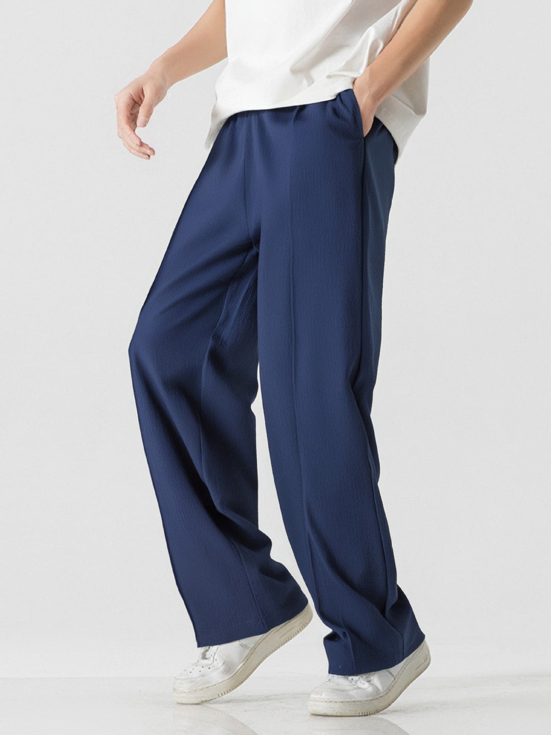 Herren Elegante, weite Freizeithose aus atmungsaktivem Gewebe Drune
