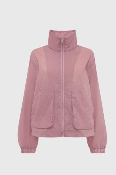 Damen leichte Sportjacke mit voluminösen Ärmeln Drune