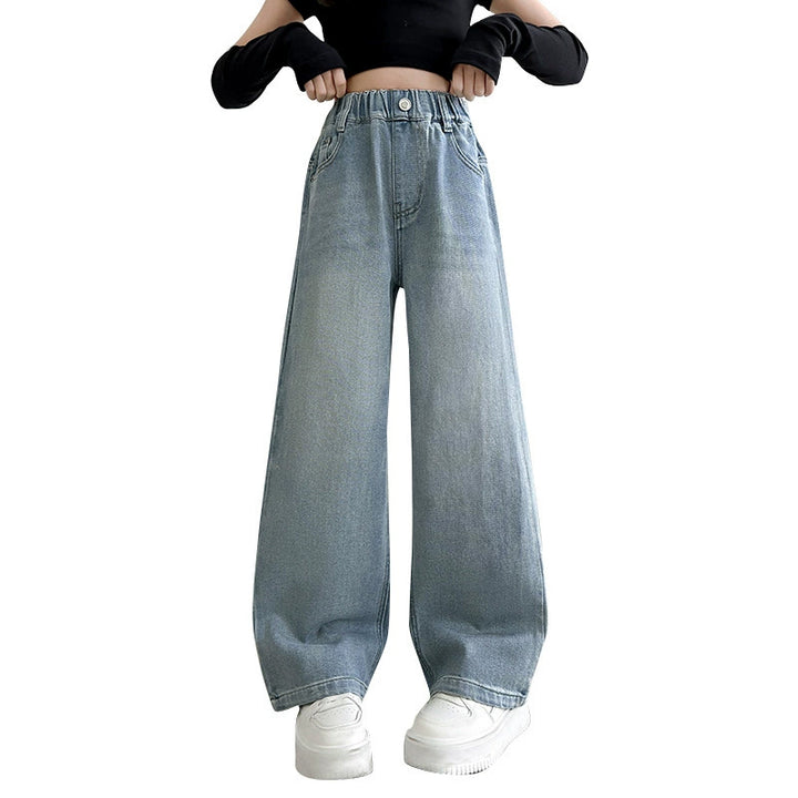 Damen weite Jeans mit modernem Schnitt Drune