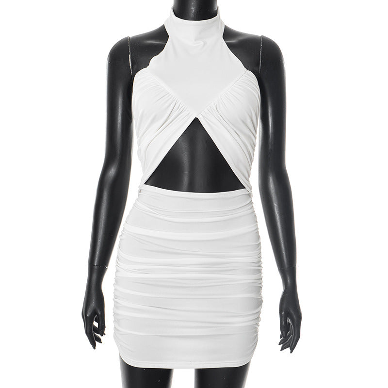 Damen Mini-Kleid mit raffiniertem Wickel-Design Drune