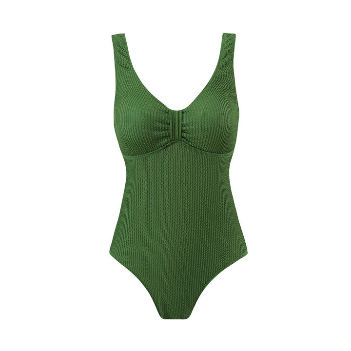 Damen Einteiliger Badeanzug mit strukturiertem Obermaterial und sportlichem Schnitt Drune