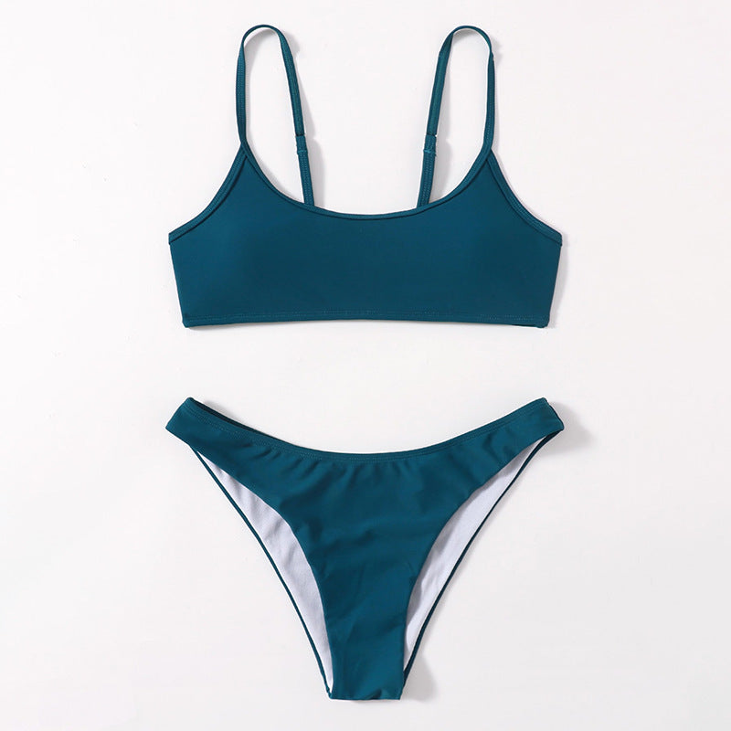 Damen Bikini-Set mit minimalistischem Design und verstellbaren Trägern Drune