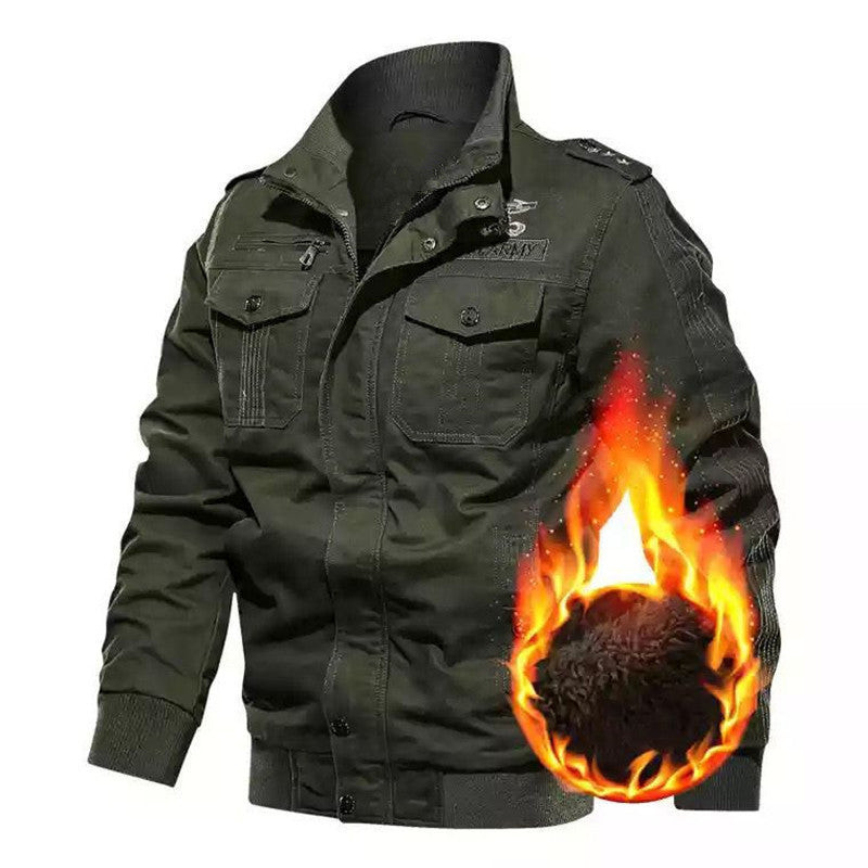 Herren Winterjacke mit funktionalen Taschen und warmem Futter Drune