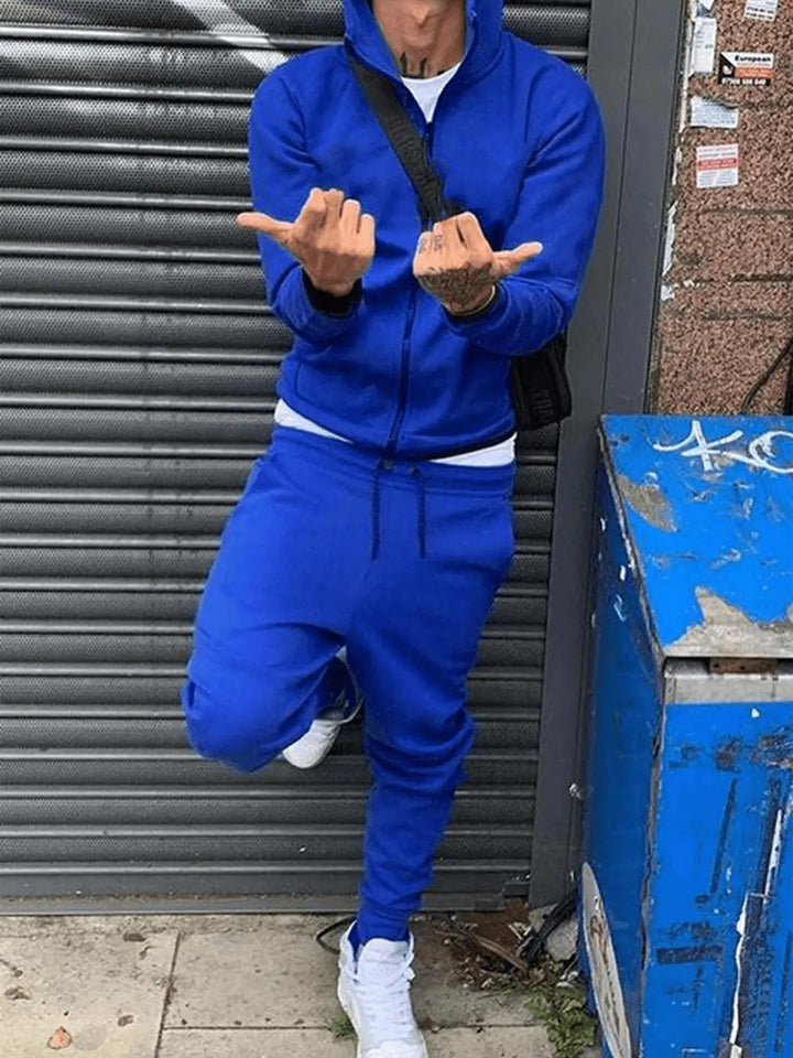 Damen Kapuzenjacke und Fitnesshose Set mit praktischen Taschen und komfortablem Material Drune