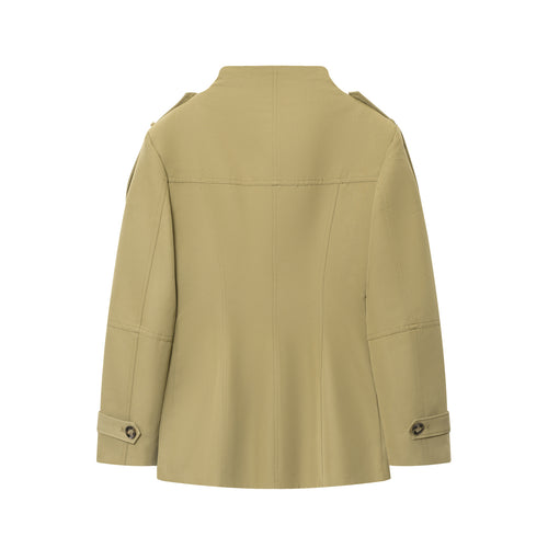 Damen modische Utility-Jacke mit praktischen Taschen und betonten Schulterdetails Drune