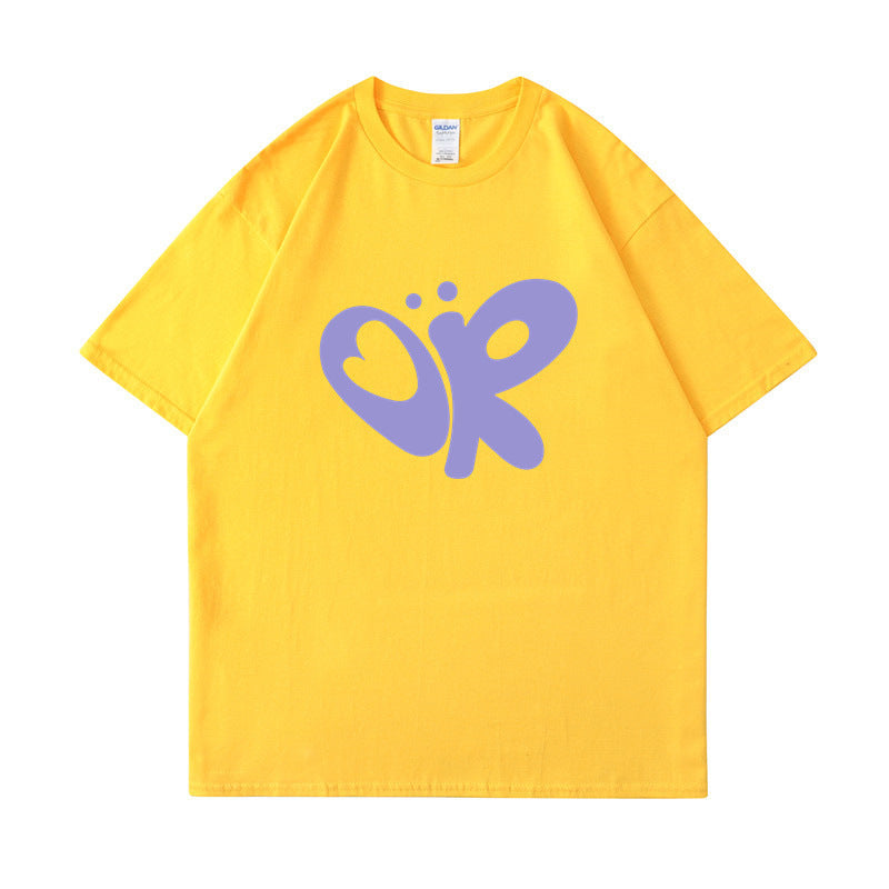 Damen lässiges T-Shirt mit einzigartigem Grafikdruck Drune