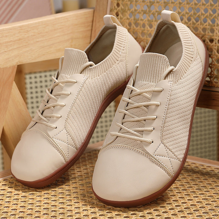 Damen nan gestrickte Schlupfsneaker mit elastischem Schaft und gepolsterter Komfortsohle Drune