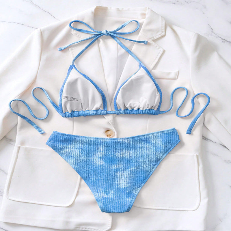 Damen Triangel-Bikini mit stylishen Gummibändern Drune