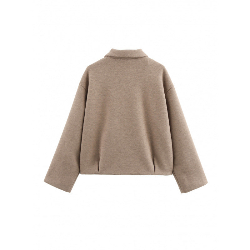 Damen elegante Fleece-Jacke mit Reißverschluss Drune