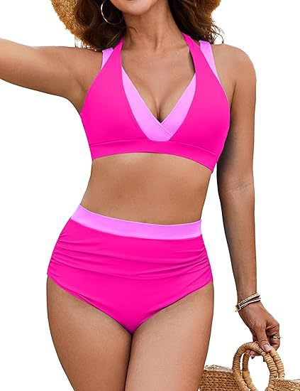 Damen Sport-Bikini mit hohem Bund Drune