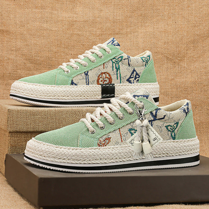 Damen modische Sneakers mit hochwertigen Textiloberflächen und raffiniertem Design Drune