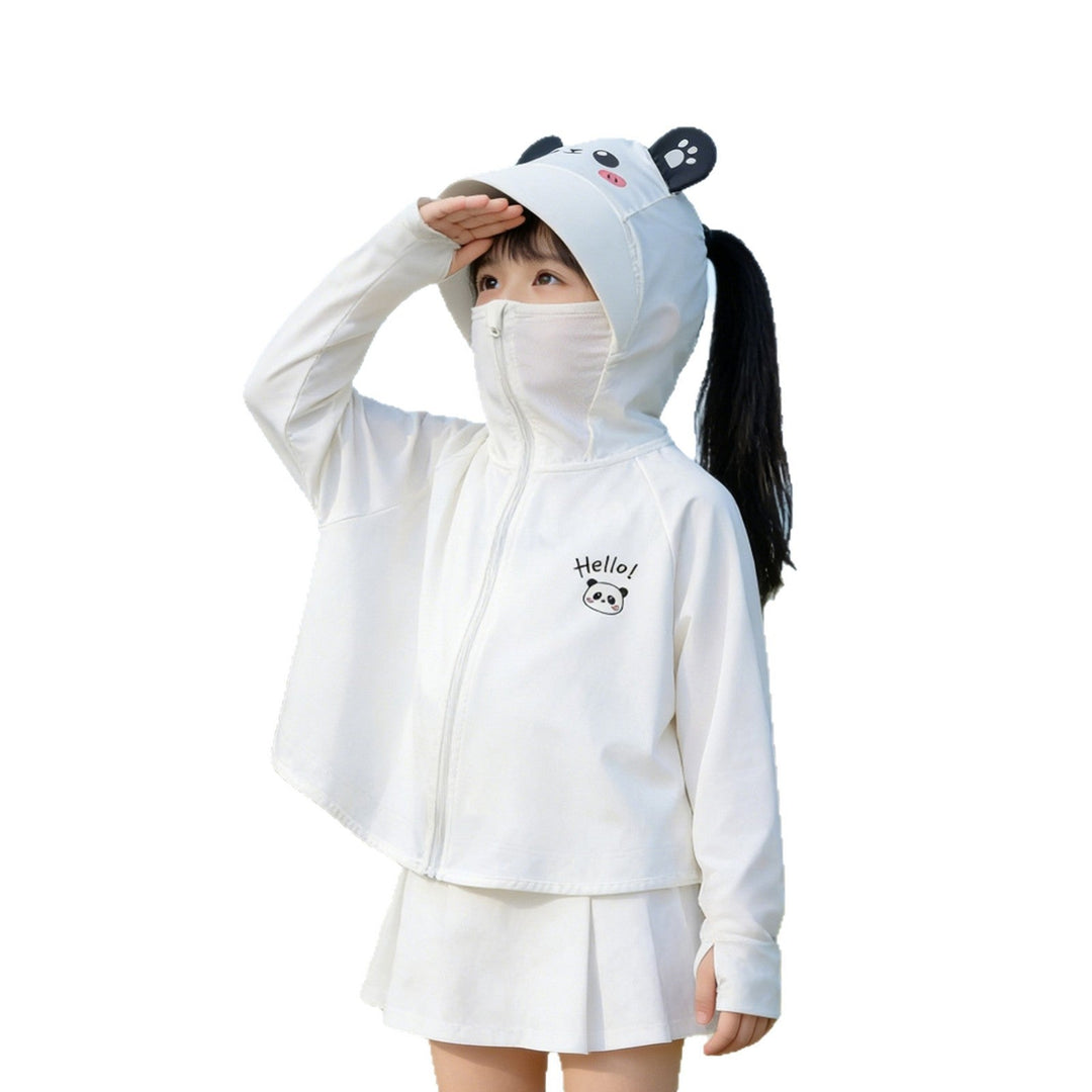 Damen nan leichte UV-Schutz Kapuzenjacke für Kinder mit Daumenloch und windabweisender Funktionsqualität  Drune